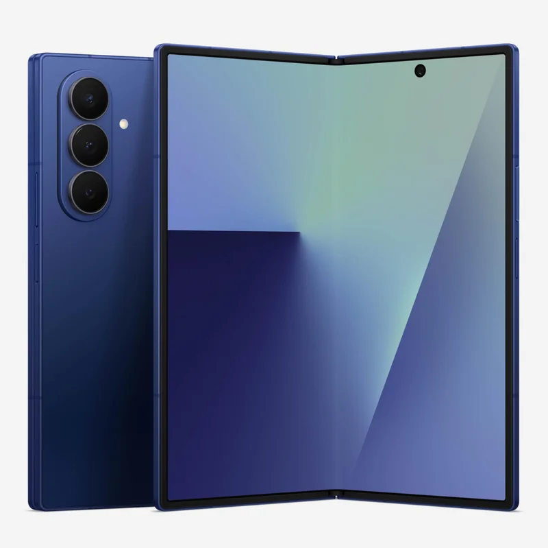 Samsung Galaxy Z Fold7 Cell Phone, 512GB AI Smartphone, Unlocked Android, AI Photo Edits, Large Screen, Long Battery Life, 2025, US 1 Yr Manufacturer Warranty, Blue Shadow